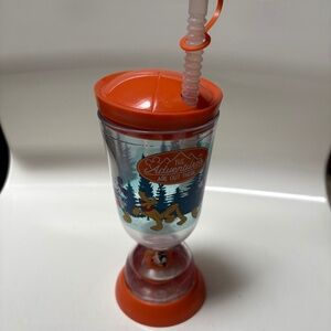 Disney Mickey orange Plastic Adventures Drinking Cup with Lid